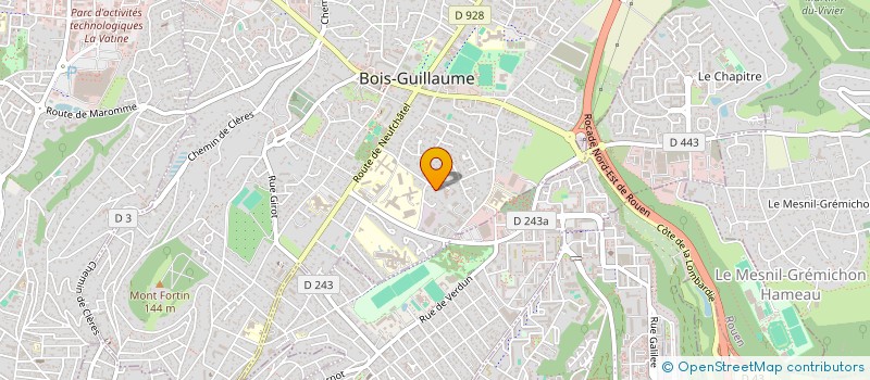 localisation de l'entreprise SCI BAUR-CARPENTIER IMMO  BOIS-GUILLAUME