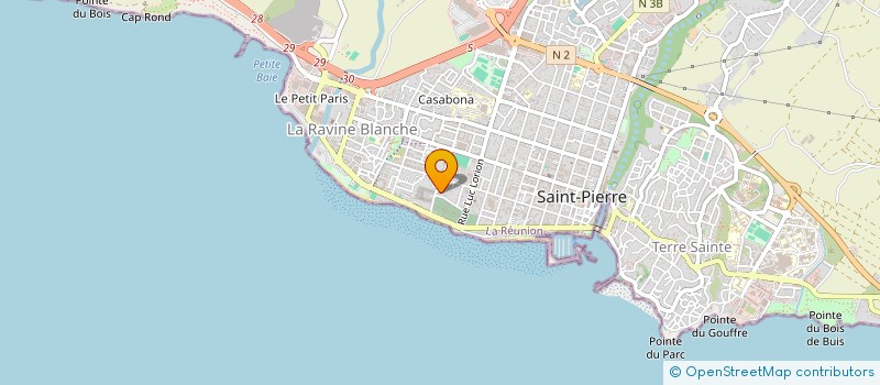 localisation de l'entreprise SCI BAURA à SAINT-PIERRE