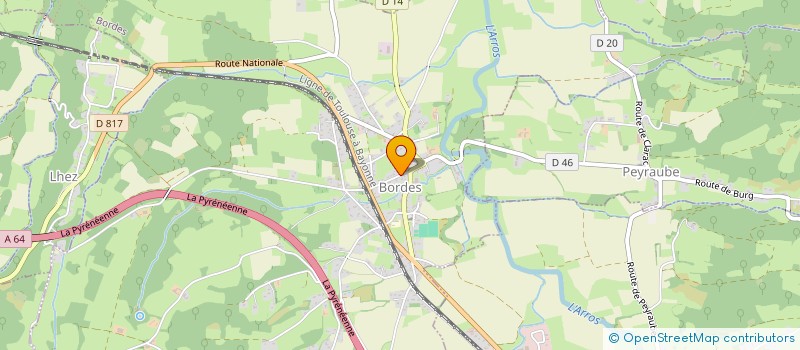 localisation de l'entreprise SCI BAURANJO  BORDES