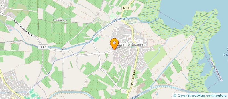 localisation de l'entreprise SCI BAURENS ROGLET  SAINT-NAZAIRE