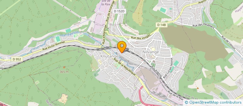 localisation de l'entreprise SCI BAURET  NILVANGE