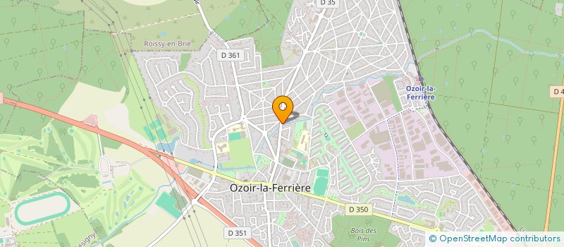 localisation de l'entreprise SCI BAUROZ à OZOIR-LA-FERRIERE