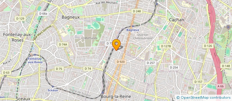 localisation de l'entreprise SCI BAUSSERON-YU à BOURG-LA-REINE