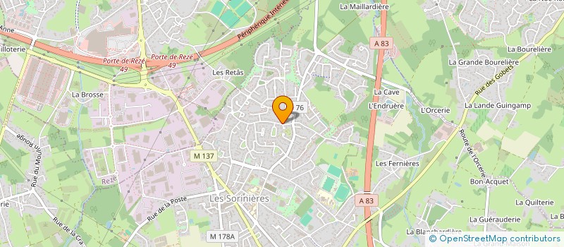 localisation de l'entreprise SCI BAUTE  LES SORINIERES