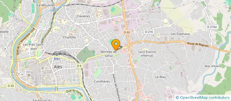 localisation de l'entreprise SCI BAUTOUR IMMO  ALES