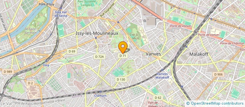 localisation de l'entreprise SCI BAUX AMIS à ISSY-LES-MOULINEAUX
