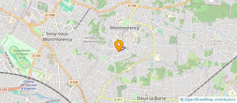 localisation de l'entreprise SCI BAUX ET FILS  MONTMORENCY