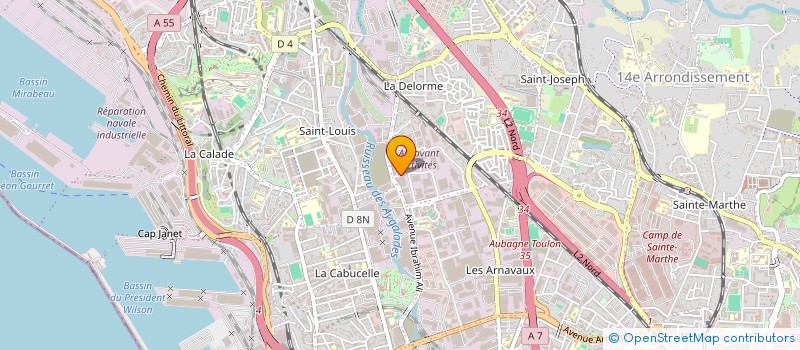 localisation de l'entreprise SCI BAUXITE PARIS à MARSEILLE