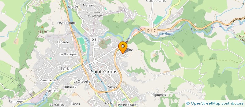 localisation de l'entreprise SCI BAUZOU à SAINT-GIRONS