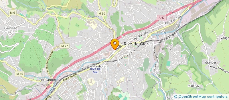 localisation de l'entreprise SCI BAVA  RIVE-DE-GIER