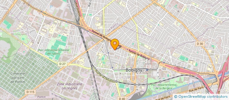 localisation de l'entreprise SCI BAVA  BOBIGNY