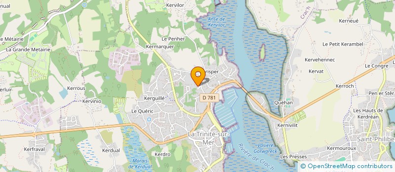 localisation de l'entreprise SCI BAVAJ  LA TRINITE-SUR-MER