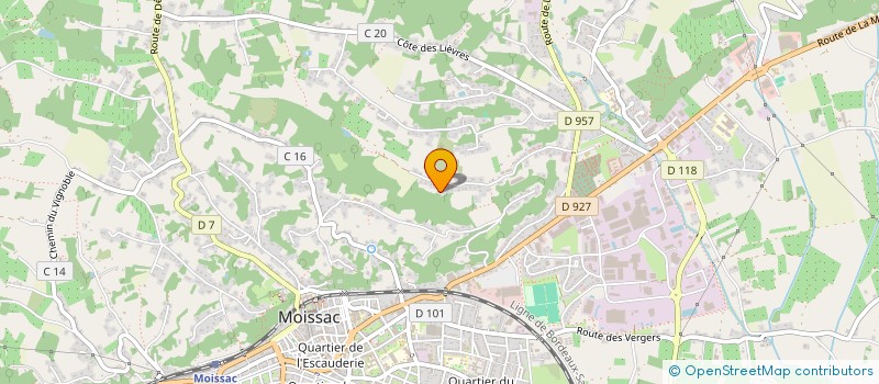 localisation de l'entreprise SCI BAVARD  MOISSAC