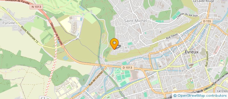 localisation de l'entreprise SCI BAVARO  EVREUX