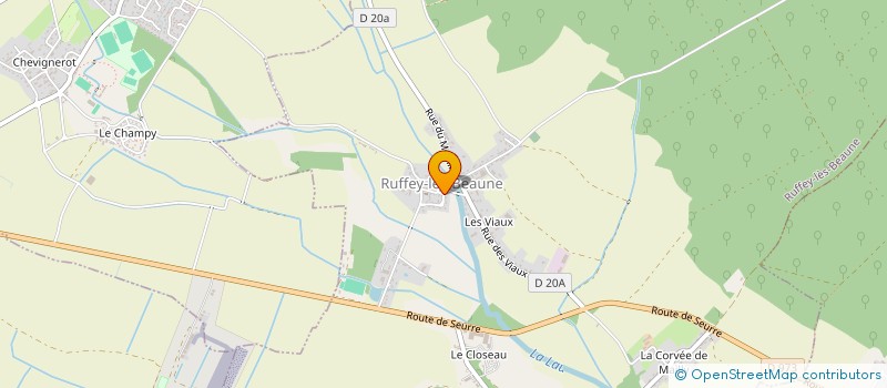 localisation de l'entreprise SCI BAVIJO  RUFFEY-LES-BEAUNE