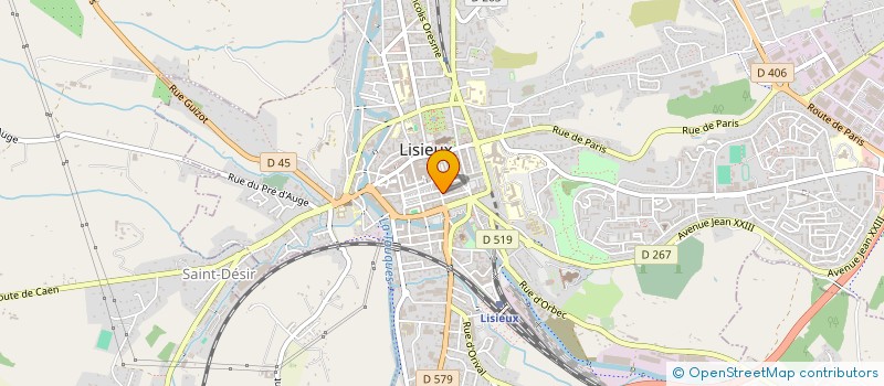 localisation de l'entreprise SCI BAVJ LA COUPE D'OR à LISIEUX