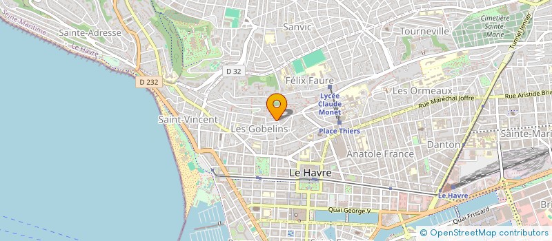 localisation de l'entreprise SCI BAX à LE HAVRE