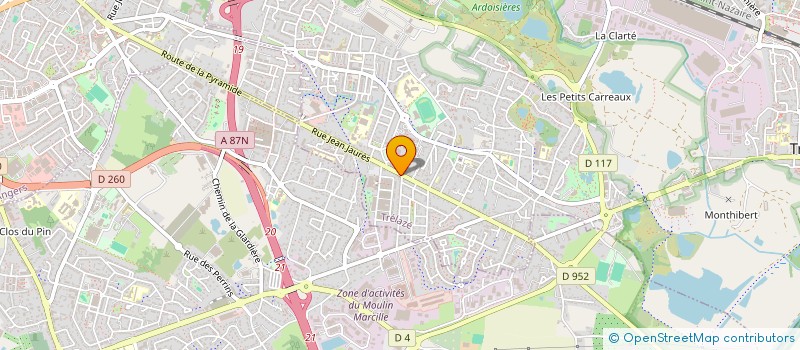 localisation de l'entreprise SCI BAXP  TRELAZE