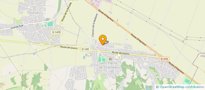 localisation de l'entreprise SCI BAY 414  SAINT-PIERRE-DE-CHANDIEU