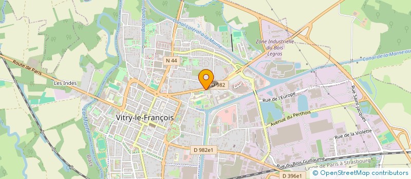 localisation de l'entreprise SCI BAY à VITRY-LE-FRANCOIS