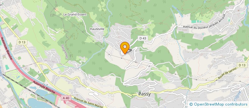 localisation de l'entreprise SCI BAY DES ALPES  PASSY