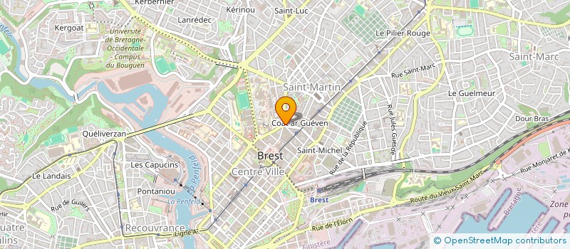 localisation de l'entreprise SCI BAYARD 21  BREST