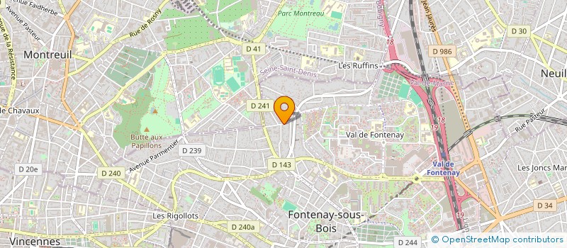 localisation de l'entreprise SCI BAYARD à FONTENAY-SOUS-BOIS