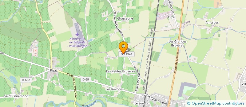 localisation de l'entreprise SCI BAYARD  CORCELLES-EN-BEAUJOLAIS