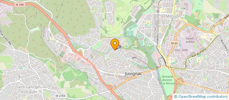 localisation de l'entreprise SCI BAYARD  JUVIGNAC