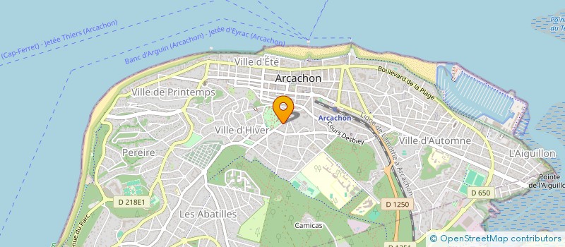 localisation de l'entreprise SCI BAYARD  ARCACHON