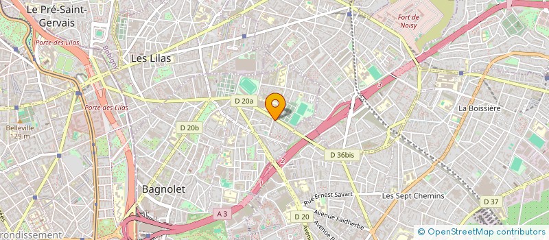 localisation de l'entreprise SCI BAYBURT 69 à BAGNOLET