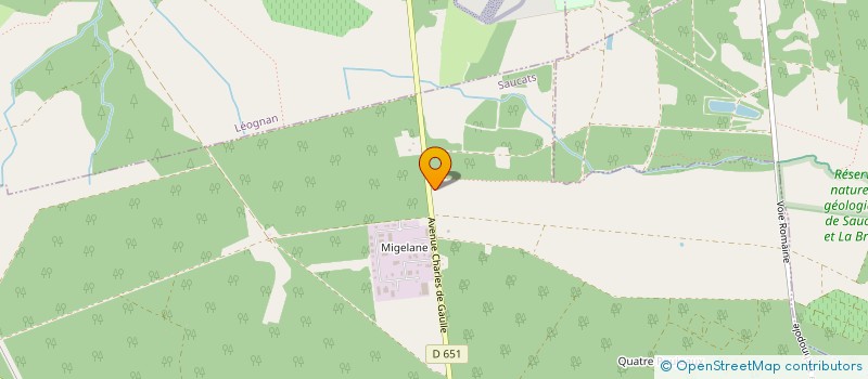 localisation de l'entreprise SCI BAYCHE 1  SAUCATS