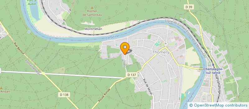 localisation de l'entreprise SCI BAYK  THOMERY