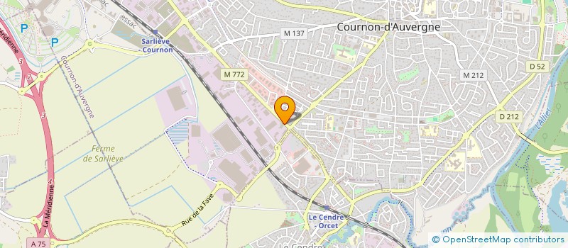 localisation de l'entreprise SCI BAYLE  COURNON-D'AUVERGNE
