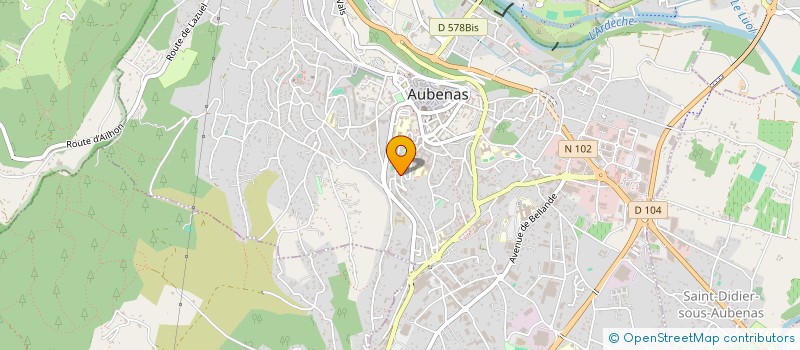 localisation de l'entreprise SCI BAYLE JOUGLET à AUBENAS