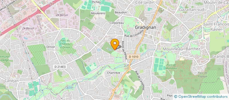 localisation de l'entreprise SCI BAYLION CAPDEPUY  GRADIGNAN