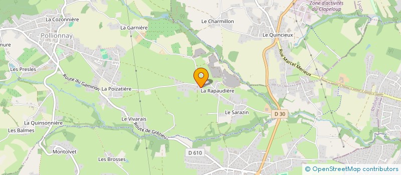 localisation de l'entreprise SCI BAYLLAGIO  POLLIONNAY