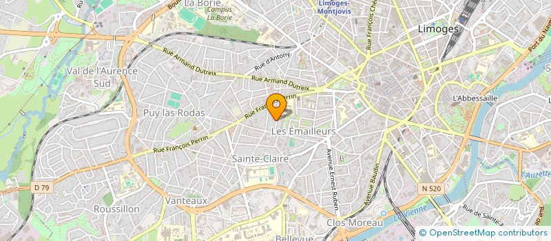 localisation de l'entreprise SCI BAYNIMMO à LIMOGES