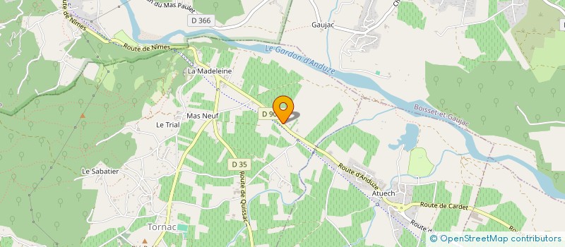 localisation de l'entreprise SCI BAYOU  TORNAC