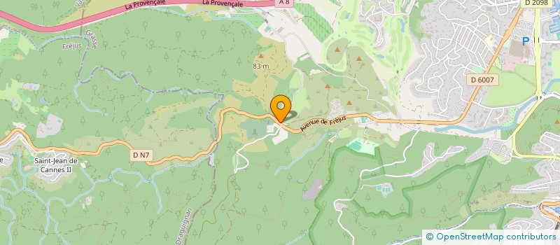 localisation de l'entreprise SCI BAYSSIERES à MANDELIEU-LA-NAPOULE