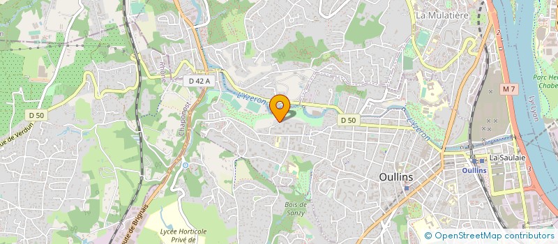 localisation de l'entreprise SCI BAZ  OULLINS-PIERRE-BENITE