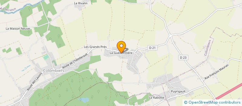 localisation de l'entreprise SCI BAZ  COLOMBIERS