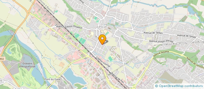 localisation de l'entreprise SCI BAZ'OSSAU  LESCAR