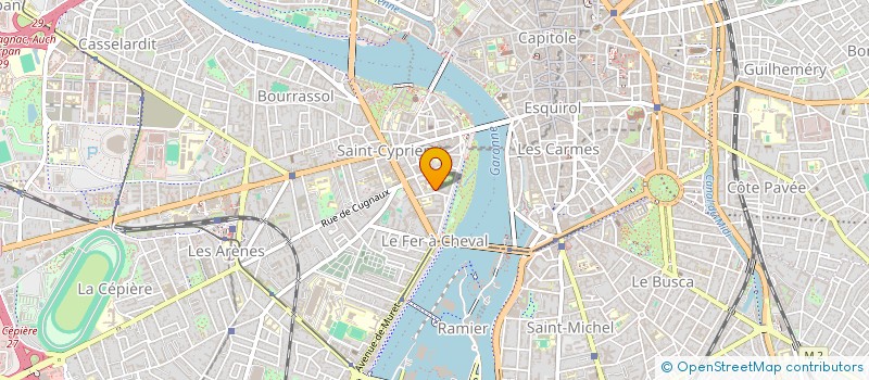 localisation de l'entreprise SCI BAZACLE à TOULOUSE