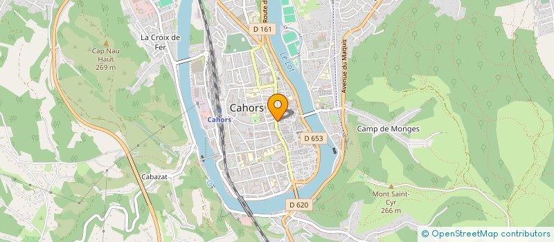 localisation de l'entreprise SCI BAZAR  CAHORS