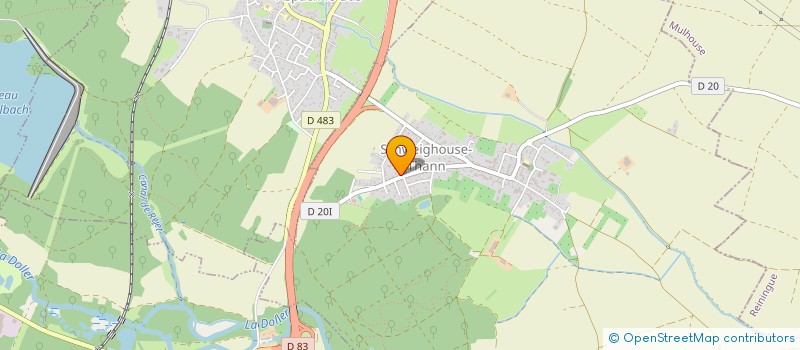 localisation de l'entreprise SCI BAZE  SCHWEIGHOUSE-THANN