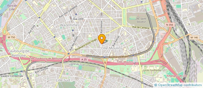 localisation de l'entreprise SCI BAZELIS IMMOBILLIER à LILLE