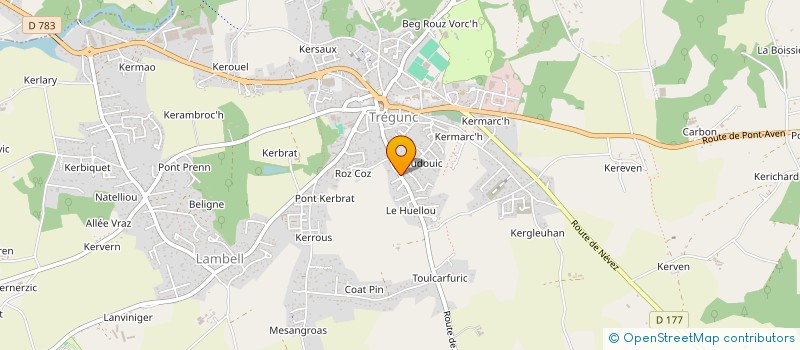 localisation de l'entreprise SCI BAZILLE  TREGUNC