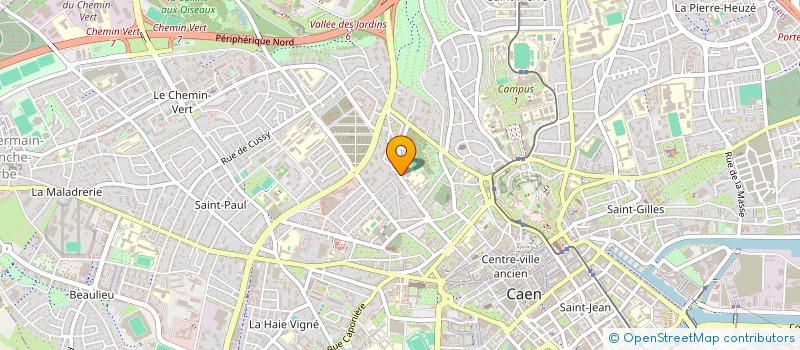localisation de l'entreprise SCI BAZIN  CAEN