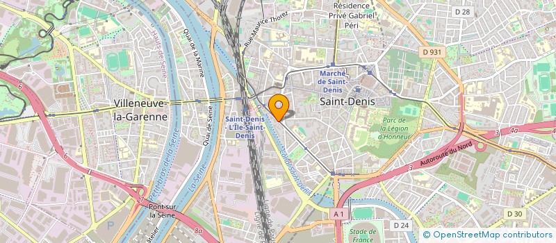 localisation de l'entreprise SCI BAZIN à SAINT-DENIS